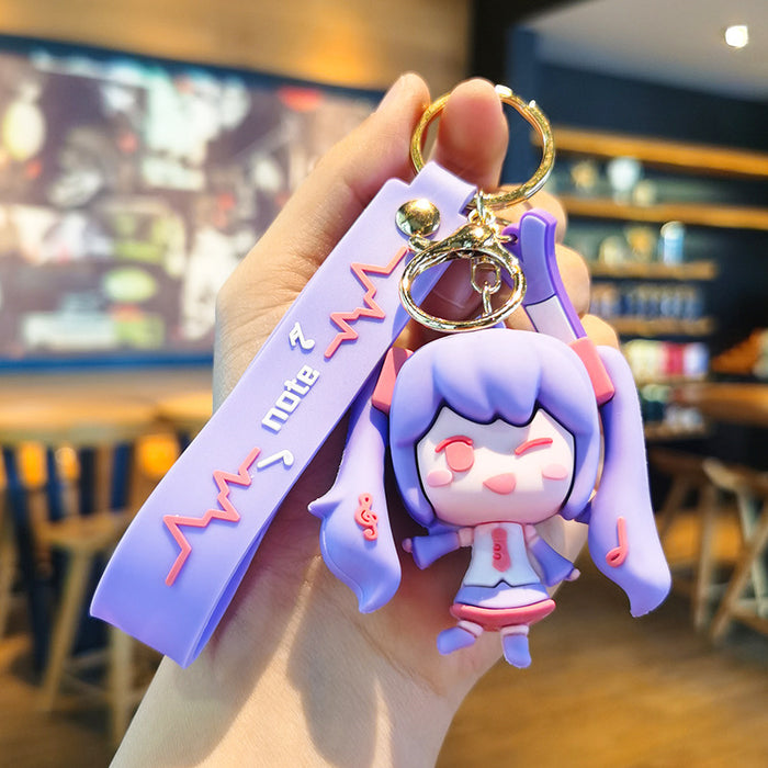 Wholesale Cartoon Doll Rubber Keychain JDC-KC-Tingm164