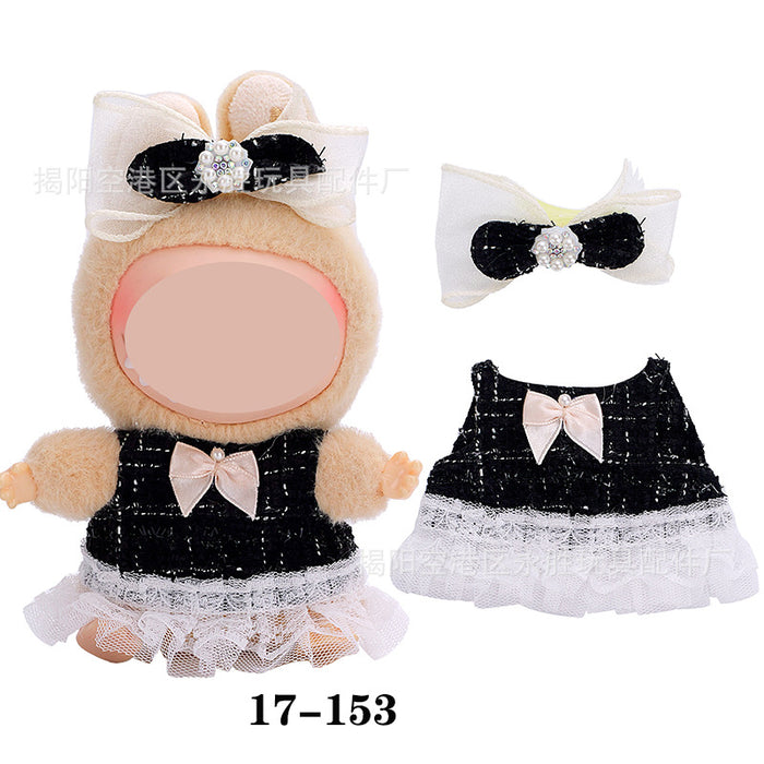 Wholesale 10pcs/set Doll clothes vinyl plush doll can be worn to replace clothes