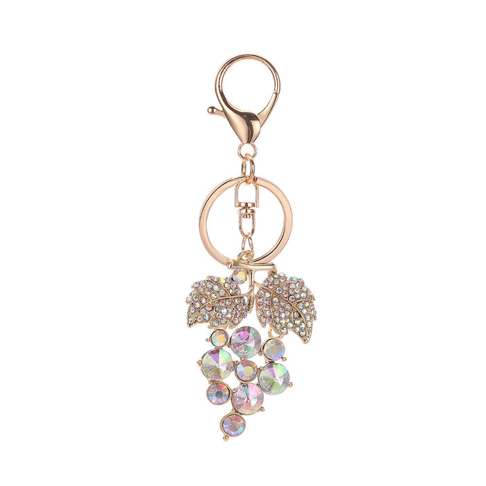 Wholesale Fruit Shaped Metal Keychain Decorative Bag Charm MOQ≥2