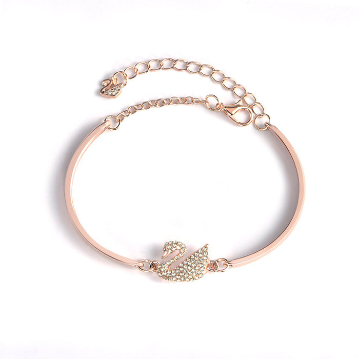Wholesale Swan Bracelet Diamond Bracelet Bracelet Cross-border Micro-source Jewelry