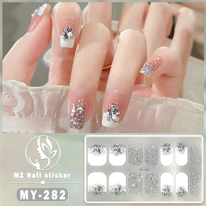 Wholesale 14 Pieces/sheet Butterfly Bake Free Gel Nails Kits Nail Stickers JDC-NS-ARS002