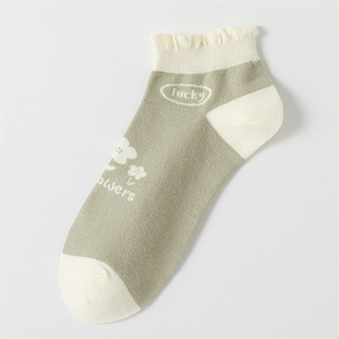 Wholesale Socks, short tube flower socks, mid tube socks