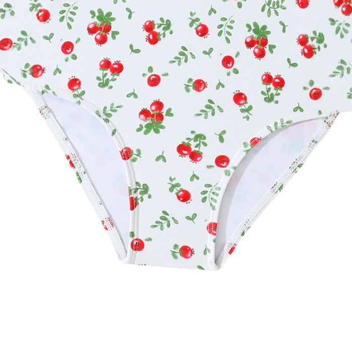 Wholesale Cute one-piece swimsuit with bubble sleeves and short sleeves