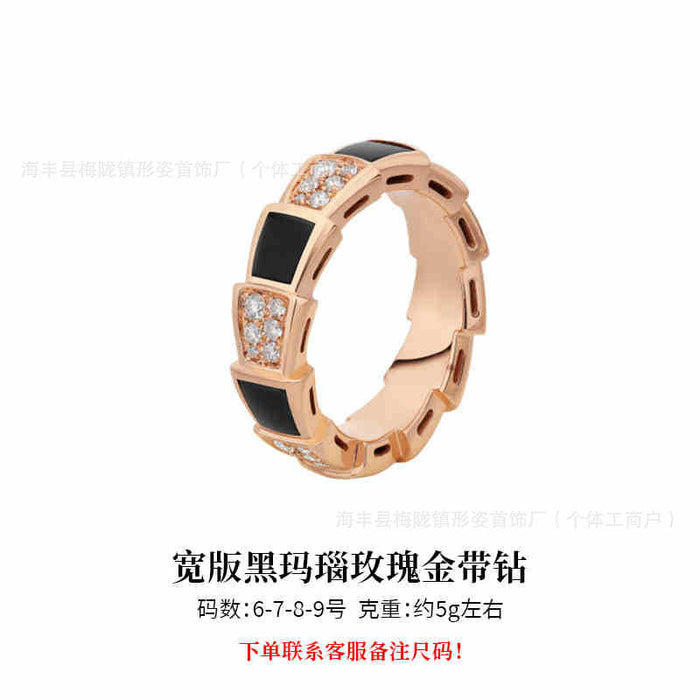 Wholesale Ring niche design, high-end feel, diamond inlay, light luxury