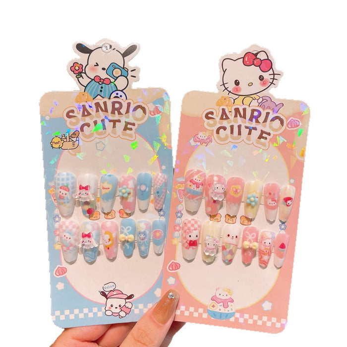 Wholesale children Long cute nail stickers