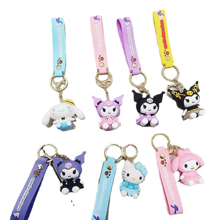 Wholesale Cartoon Silicone Doll Keychain JDC-KC-KuangK044