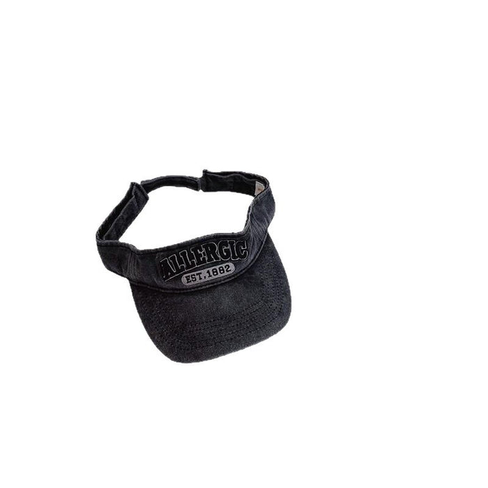 Wholesale Children's Empty Top Hat Simple Letter Sun Hat