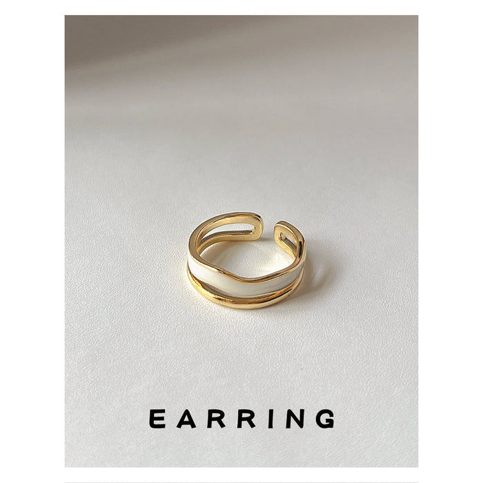 Wholesale Copper plated ring with adjustable opening for a high-end and versatile temperament. Handmade accessory