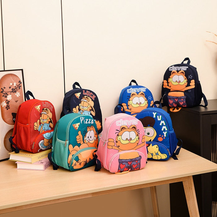 Wholesale Children's Backpack Small Class Kindergarten Schoolbag 1-4 Cartoon Cat Boy and Girl Baby Go Out Anti-Lost Backpack