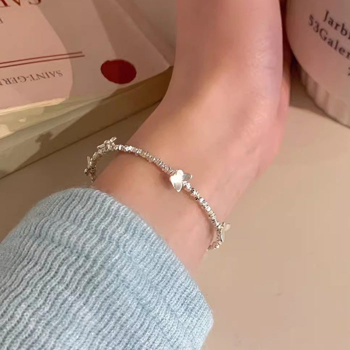 Wholesale Broken silver bracelet, fine natural pearl bracelet, ladies' pure silver bracelet