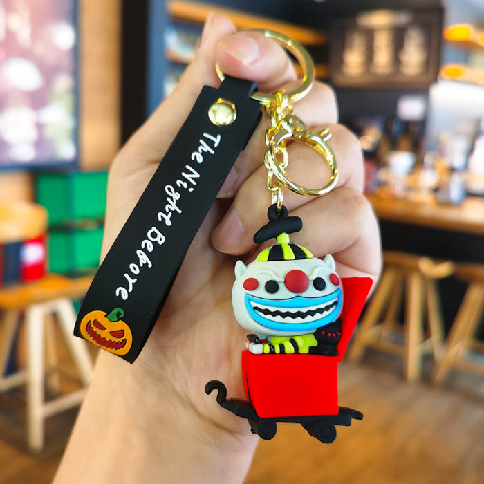 Wholesale Cartoon Christmas Eve Rubber Keychain JDC-KC-Tingm159