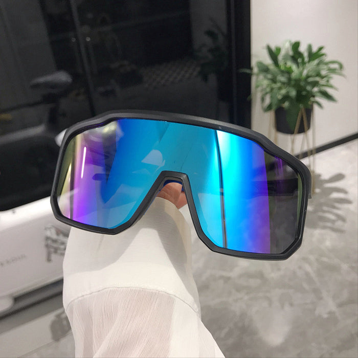 Wholesale Retro oversized frame outdoor cycling windproof sports sunglasses, hiking and eye protection sunglasses