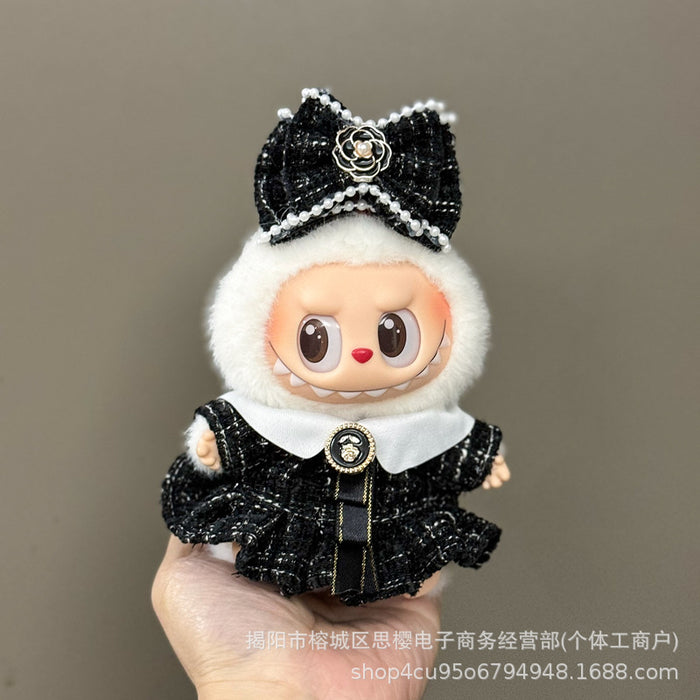 Wholesale 17cm Doll Pendant Plush Toy Clothes Set Skirt