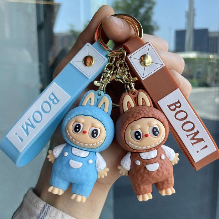 Wholesale Plush Keychain Couple Cute Pendant Bag Car Keychain Small Gift