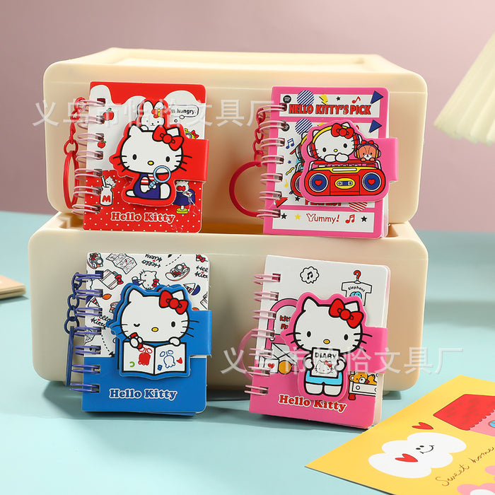 Wholesale 2pcs Coil Notebook High-Value Color Page Keychain Notebook