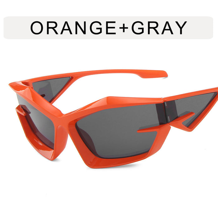 Wholesale Future technology oriented mecha sunglasses, new trendy and cool alien sunglasses