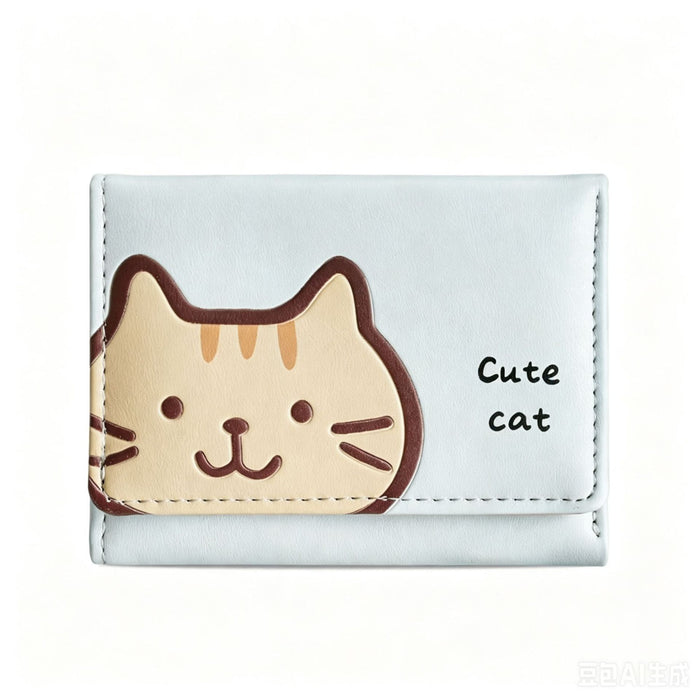Wholesale Big Ear Dog Cute Cartoon Small Wallet Cute Large Capacity Three-fold Internet Popular Short Wallet MOQ≥2