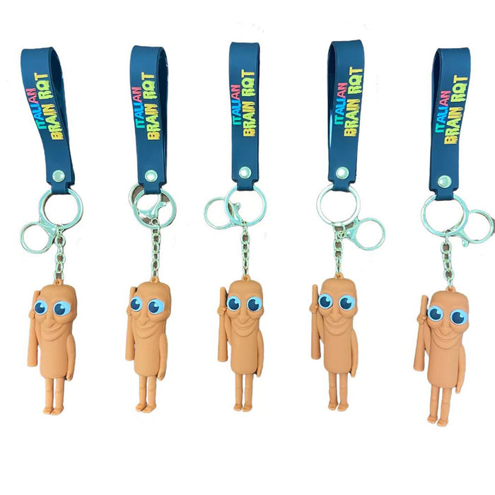 Wholesale Wooden Stick Man Shark Marine Life Pendant Small Gift