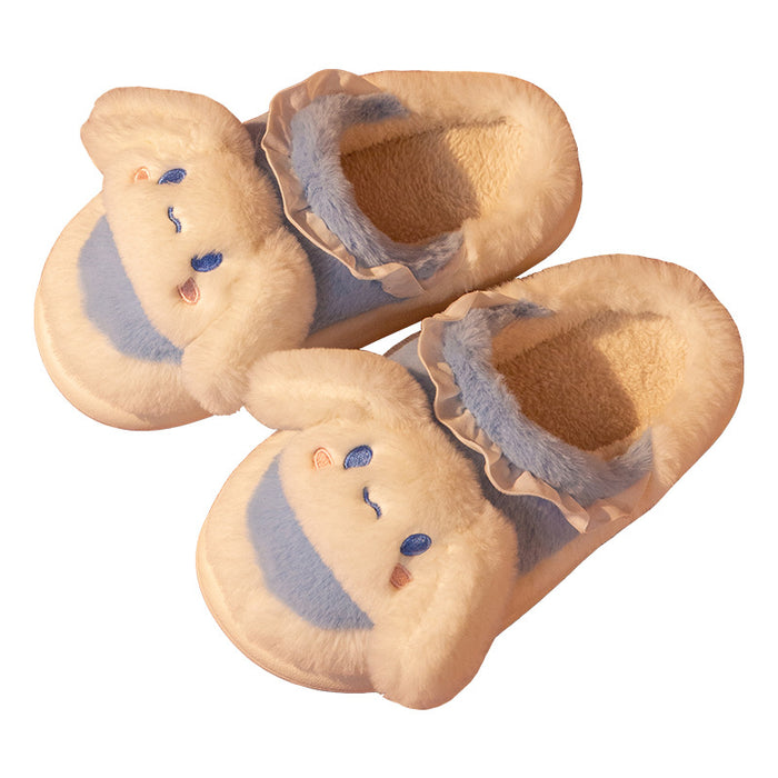 Wholesale EVA Plush Warm Thickened Soft Soled Slippers JDC-SP-Runj002