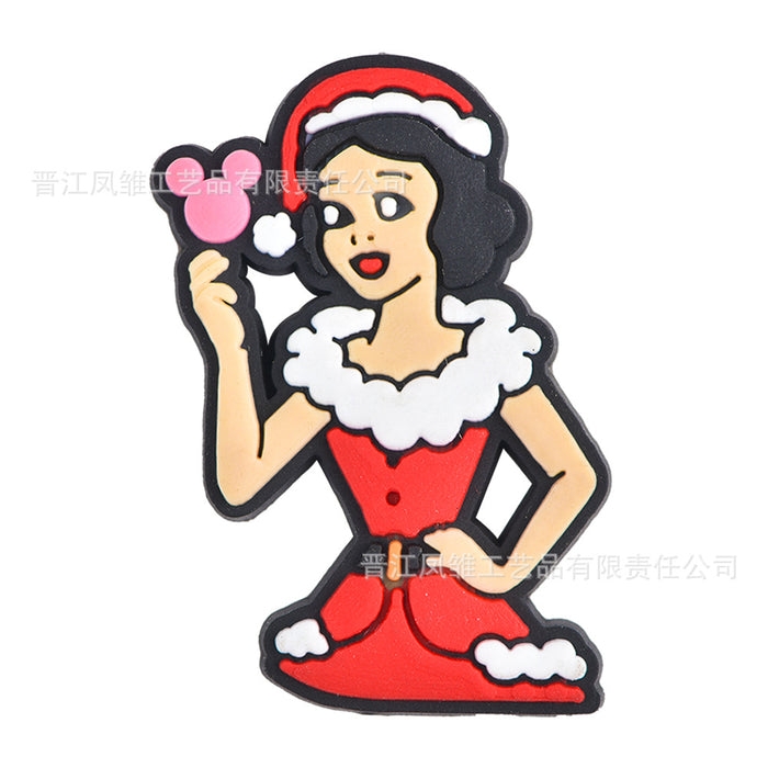 Wholesale 50pcs Christmas Shoes Charms  soft rubber shoes accessories decoration