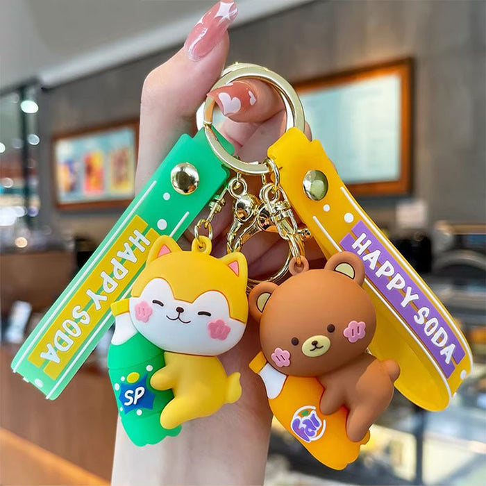 Wholesale Cute Animal Bubble Water Backpack Bag Pendant