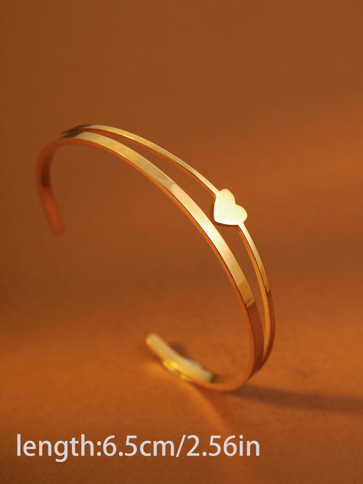 Wholes alecross bracelet  elegant butterfly accessory  stainless steel   heart-shaped bangle