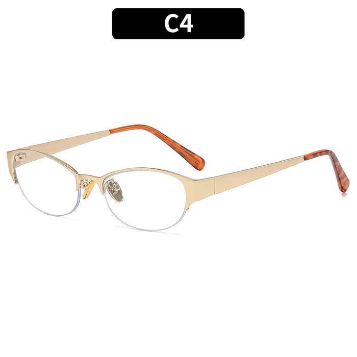 Wholesale Metal Gold Frame Oval Sunglasses with UV400 - Trendy Punk Style Unisex Sun Protection