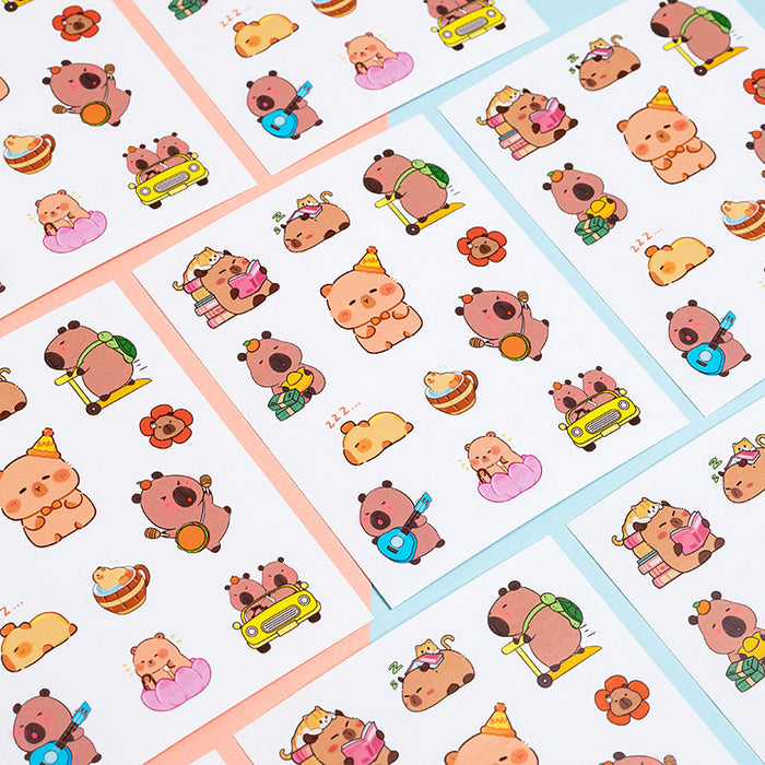 Wholesale Cartoon cute daily necessities stickers for children and girls creative notebook decoration material stickers