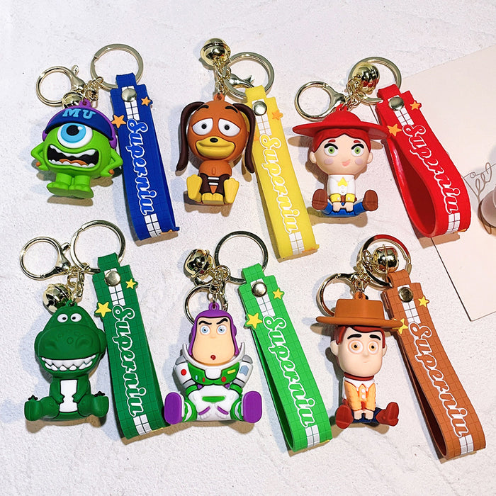 Wholesale Silicone Cartoon Doll Keychain JDC-KC-QiChao064