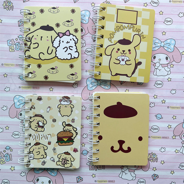 Wholesale 4 Sets of A7 Small Coil Cartoon Paper Notebook JDC-NK-YYC003