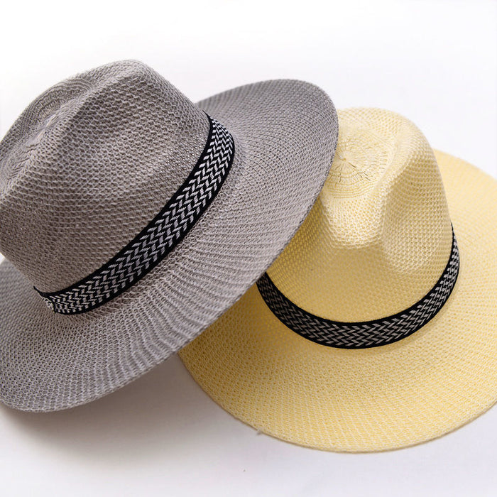 Wholesale Straw Hat Summer Outdoor Men's Sunscreen Sun Hat Breathable