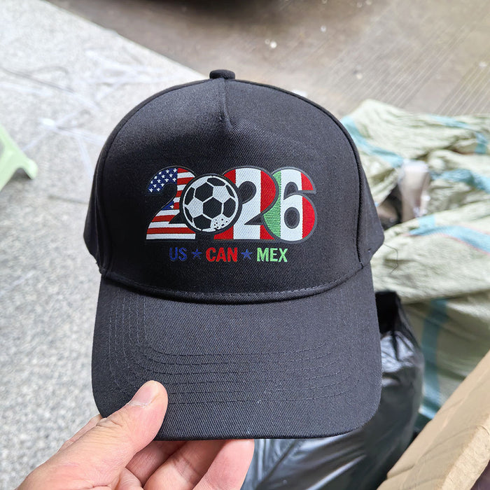 Wholesale 2pcs World Cup Printed Imitation Embroidery Baseball Cap