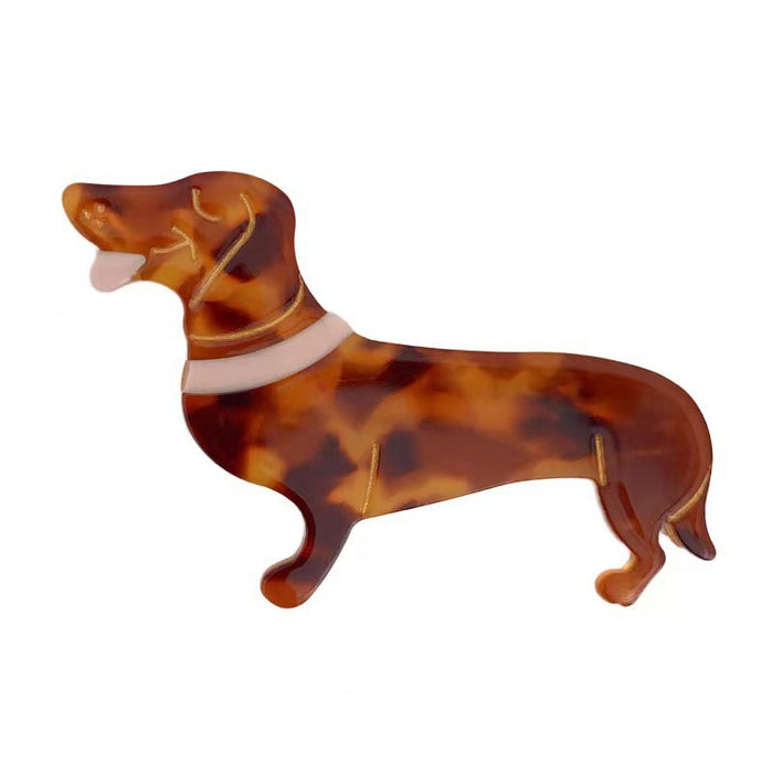 Wholesale Animal Dog Acetate Hair Clip JDC-HC-XingYi026