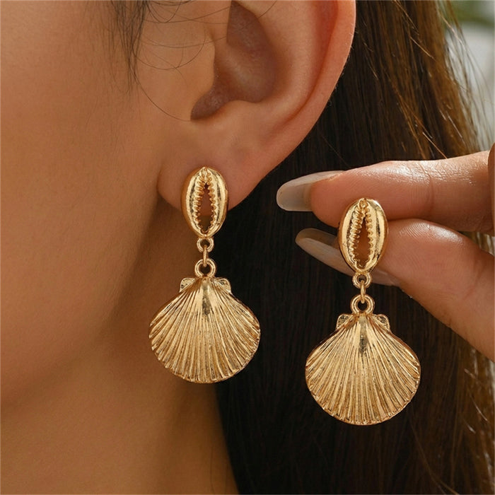 Wholesale Trendy Starfish Seashell Earrings Summer Beach Jewelry Accessory Gift