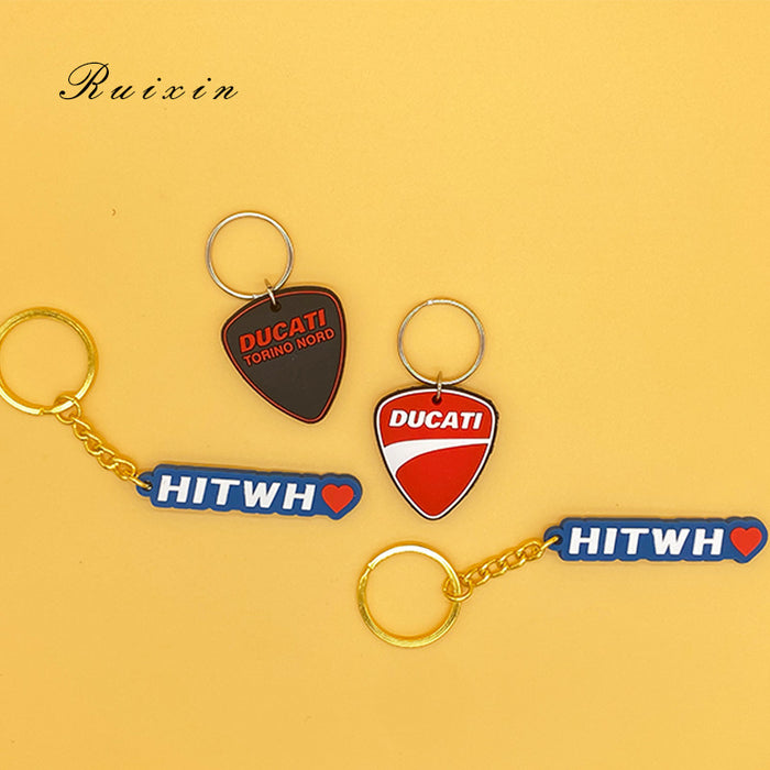 Wholesale Cartoon PVC Soft Rubber Keychain Pendant Small Accessories Company Gift Car Keychain Accessories