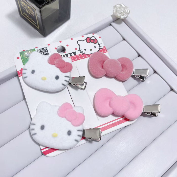 Wholesale High-quality velvet cute hair clips/ side clips