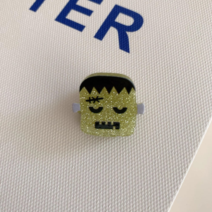 Wholesale  Fun Small Clip Funny Ghost Pumpkin Black Bat Personalized Acrylic Hair Clip Hair Accessory