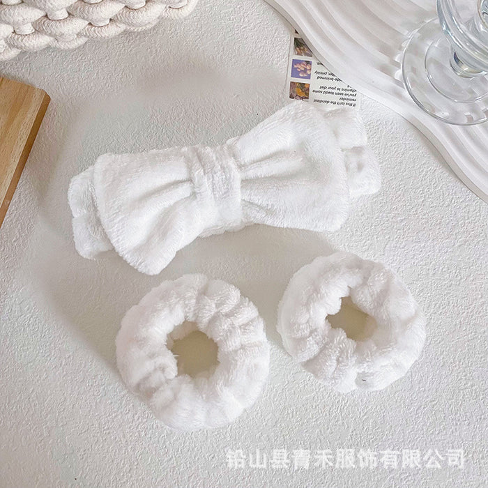 Wholesale Butterfly End Hairband Wristband Set for Women Washing and Beauty Headband Wristband Wristband Hair Accessories Headdress