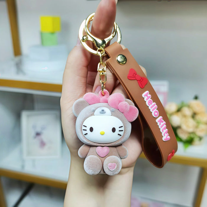 Wholesale Cute Cartoon Cat Keychain Metal Attachment Fashion Accessory MOQ≥2