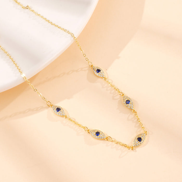 Wholesale Fashionable electroplating, personalized creativity, versatile personality, mini temperament necklace