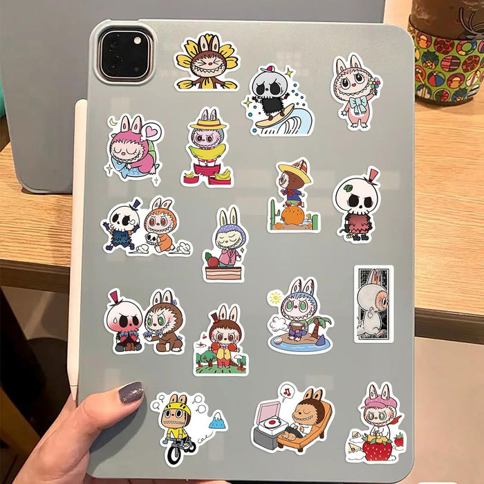 Wholesale 50pcs Waterproof adhesive stickers cartoon decorative luggage flat stickers