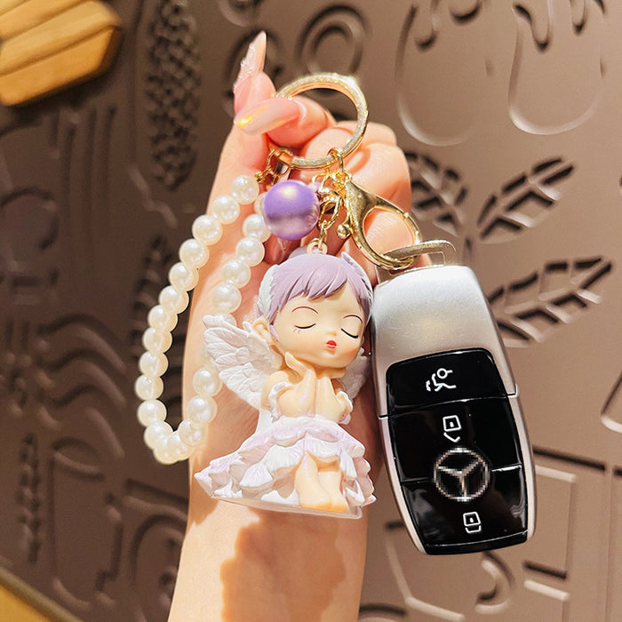 Wholesale Cute Car Keychain Couple's Bag Pendant Doll Creative