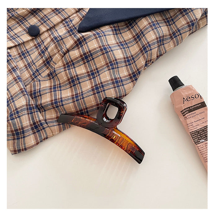 Wholesale Cross ribbon back head clip fresh temperament shark clip geometric circle updo hair clip