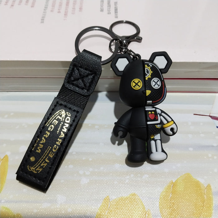 Wholesale Cartoon Mechanical Bear Keychain Pendant Cute Doll Bag Hanger Car Hanger