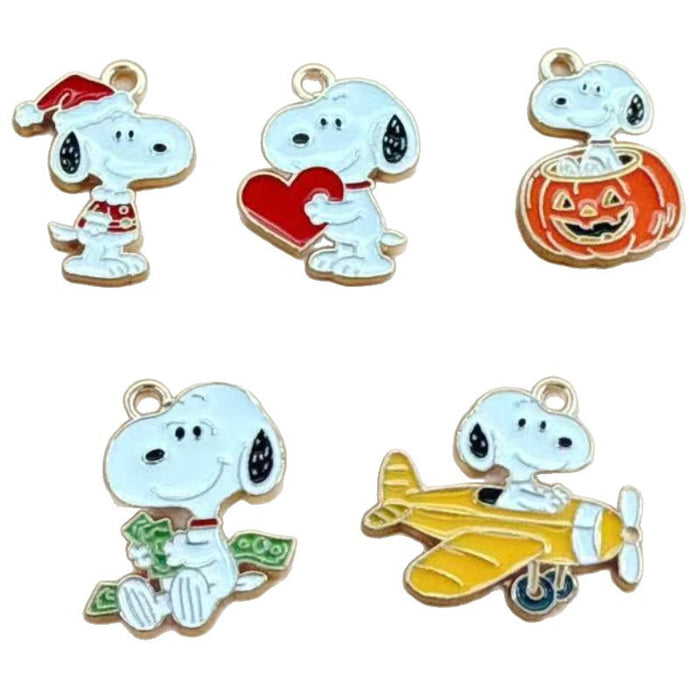 Wholesale 10pcs Halloween alloy Pendant DIY Keychain Earrings Necklace Pendant