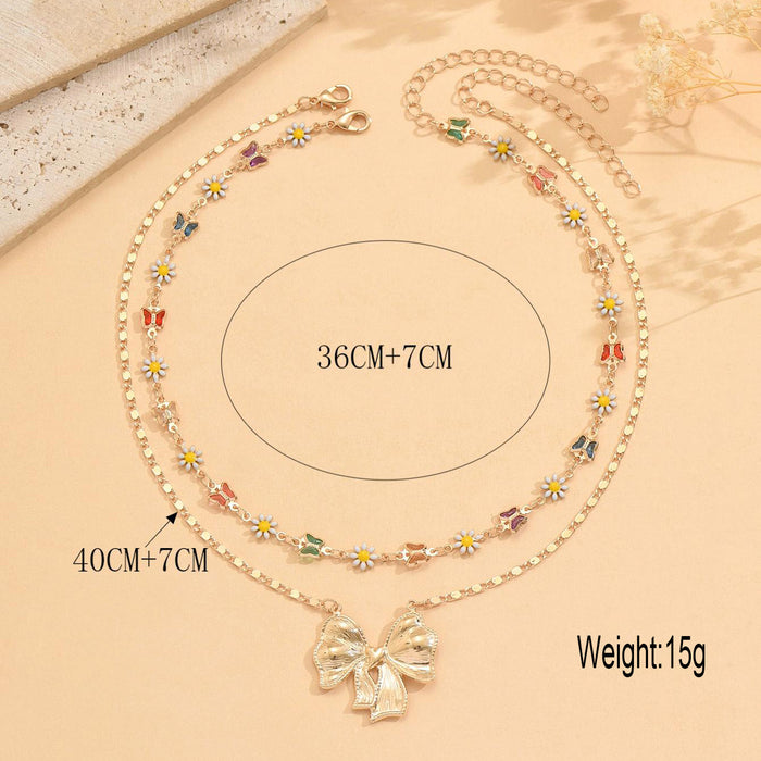 Wholesale Colorful butterfly  necklace