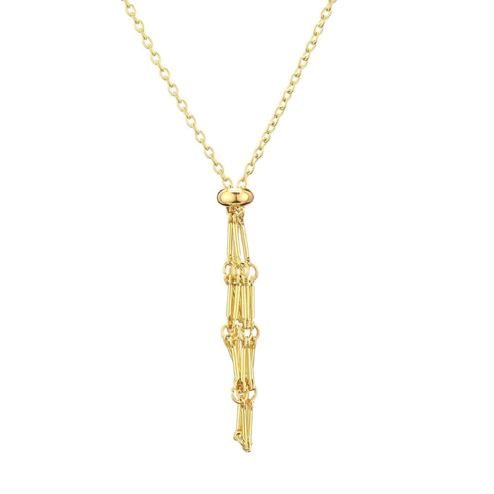 Wholesale Mesh woven metal mesh necklace pendant sweater chain adjustable chain