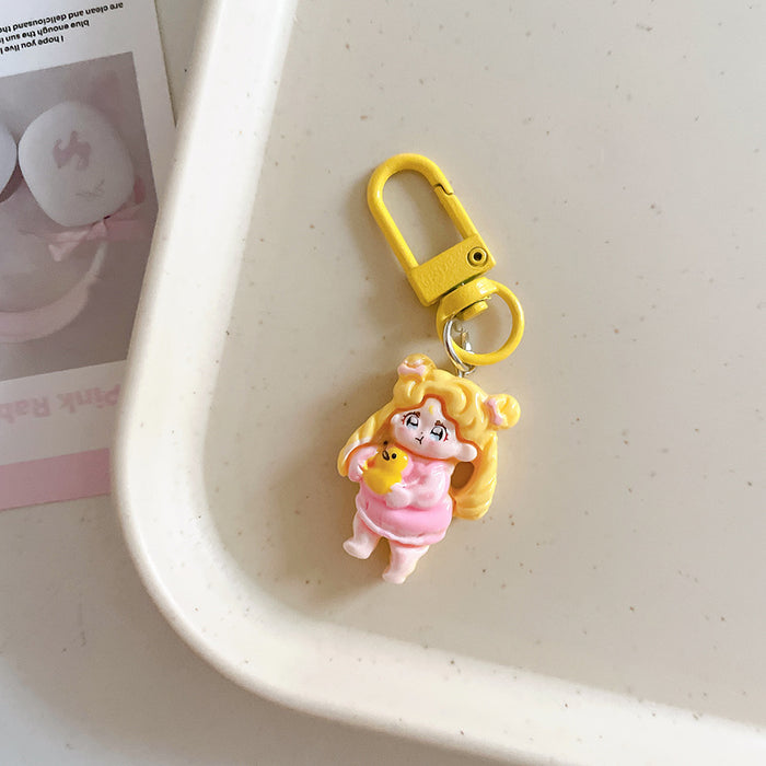 Wholesale Cute keychain pendant, student cartoon backpack ornament, backpack accessory