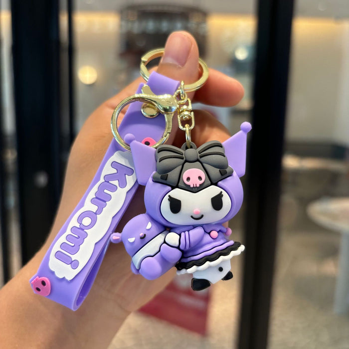 Wholesale Cartoon Silicone Anime Keychain JDC-KC-PengYu047