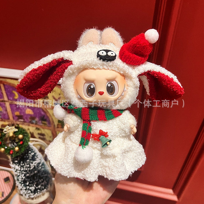Wholesale Plush doll sweater with pendant and Christmas doll clothes